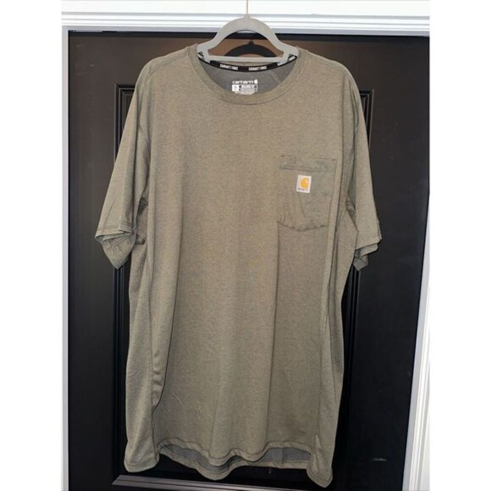 Carhartt Brown XL Tall Relaxed Fit‎ Heavy Cotton Short Sleeve Pocket T-Shirt VG